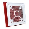 Műanyag zárt előlapos szellőzőrács GP 100 mm FLAT RED