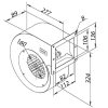 Egyoldalt szívó radiális ventilátor SKT 160x62