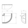 Szigetelés 90° könyök idomra Ø 100 mm