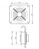 Ipari fali ventilátor RAB TURBO/400V 710