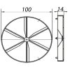 Visszacsapó szelep ventilátorokhoz DALAP PBV 100 mm 