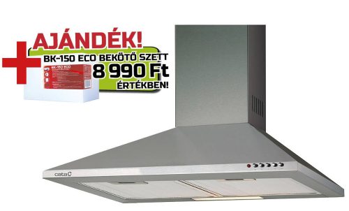 CATA - Páraelszívó V-600 X/L inox + BK150 ECO bekötő szett