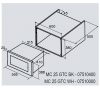 CATA - Beépíthető mikrohullámú sütő MC-25 GTC WH Can Roca