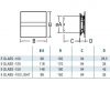 Üveg előlapos fürdőszobai ventilátor fehér CATA E-100 G